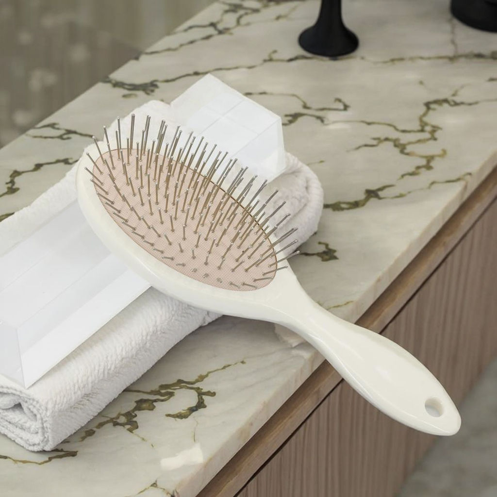 Custom Logo Air Cushion Comb Modern Scalp Massage Brush with Smooth Tactile Ssensation Fashionable & Simple Hair Brush for Women